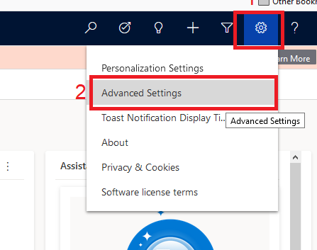 Create Application-Advanced Settings