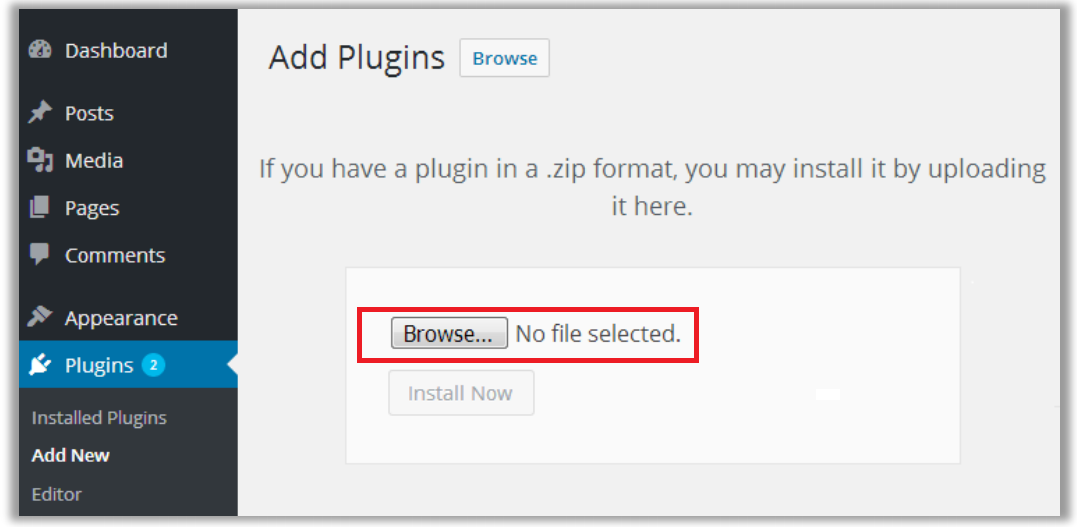 upload plugin