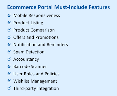 Ecommerce Portal Must-Include Features