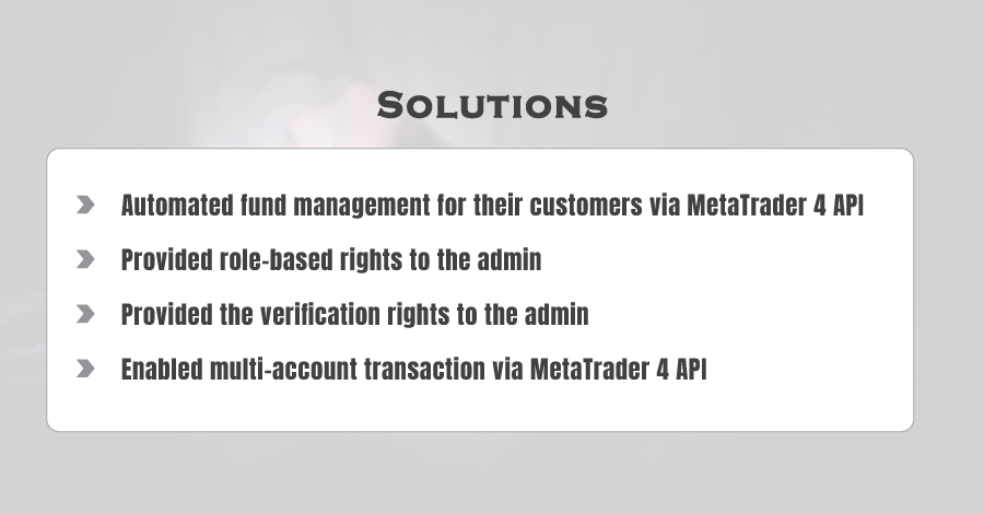 Solution We Provided