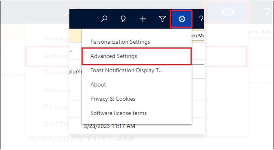 Advanced Setting