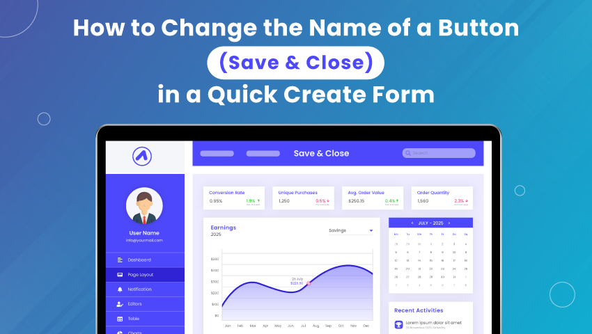 How to Change the Name of a Button (Save & Close) in a Quick Create Form in Dynamics 365?