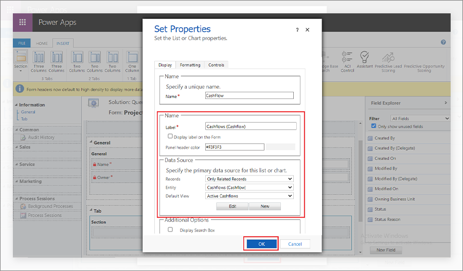 Double-clicking on SubGrid will open