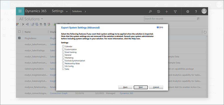 ExportSetting