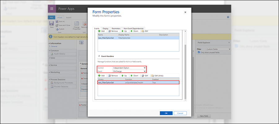 Handles Section select Control Independent