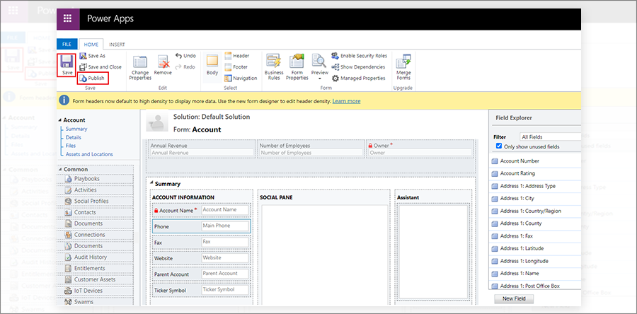 Save and Publish your form